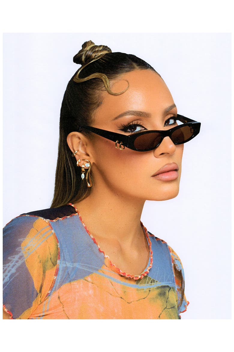 The Sly Stone Linear Drop Earrings, Alternate, color, GOLD