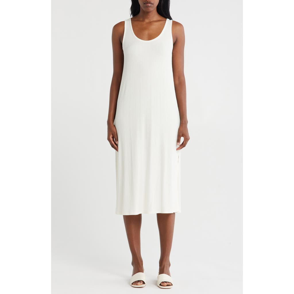 Nordstrom Rack Tranquility Rib Tank Nightgown In White