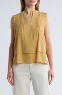 Adrianna Papell Stitched Tiered Tank