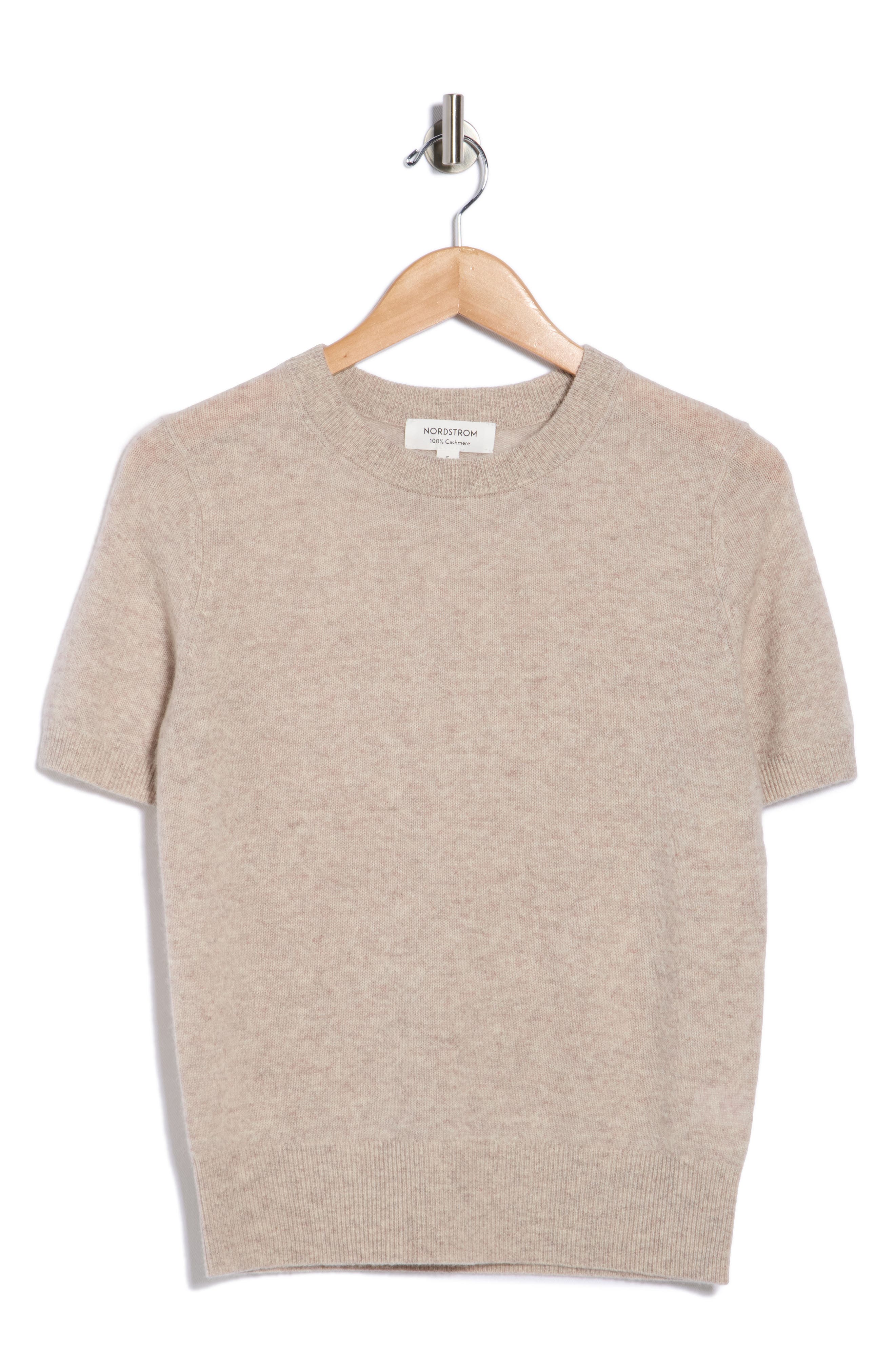 Nordstrom Short Sleeve Cashmere Sweater