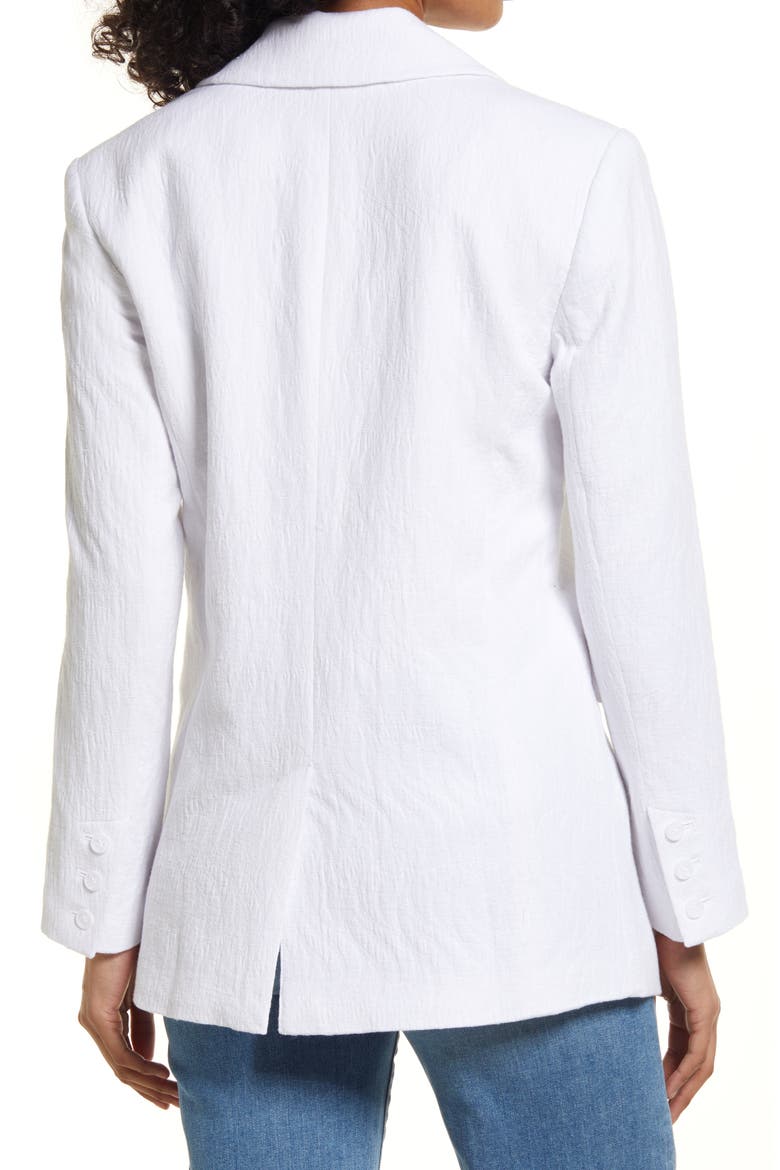 Relaxed Blazer, Alternate, color, WHITE