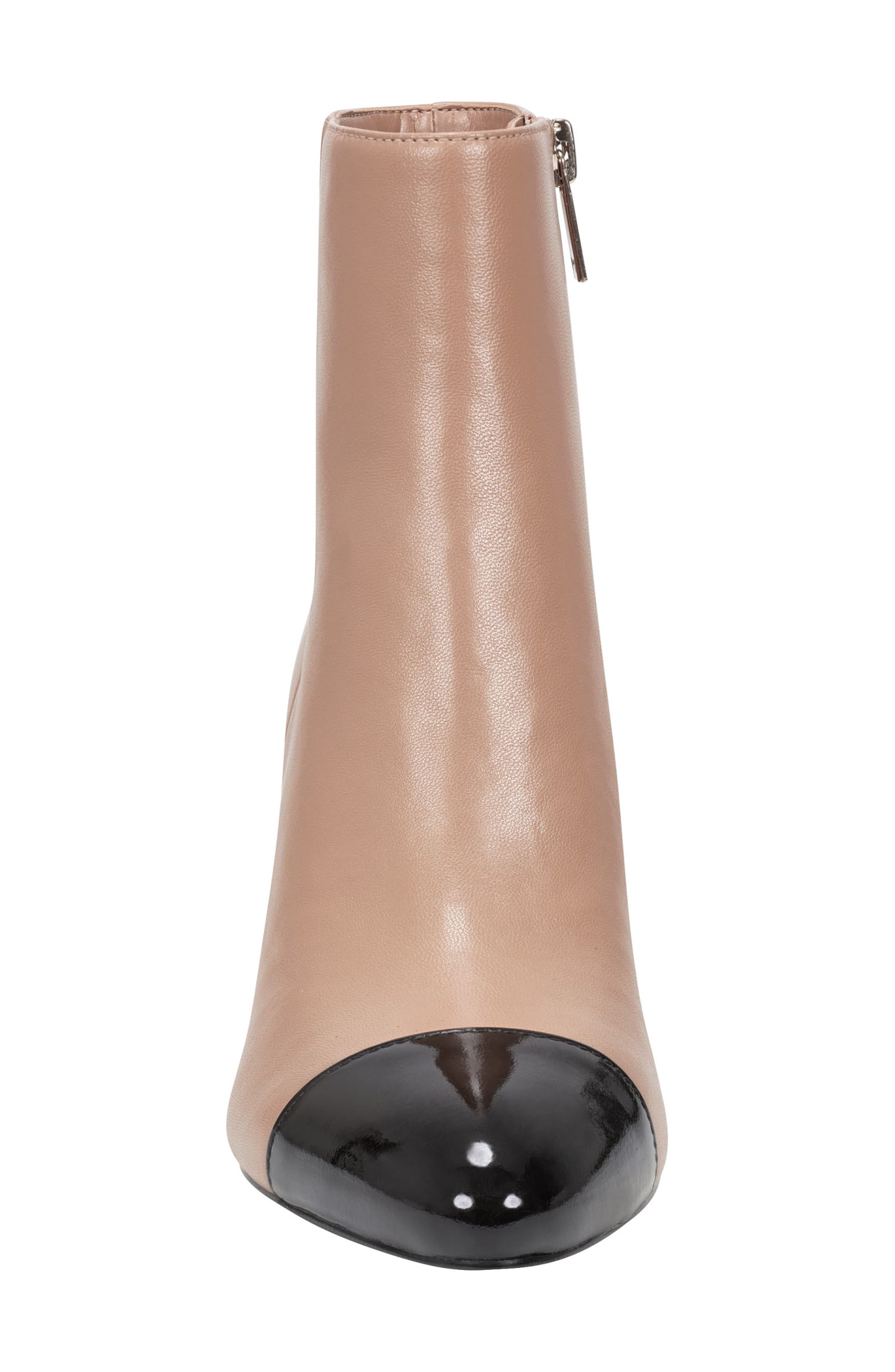 Marc Fisher LTD Aleea Cap Toe Bootie, Alternate, color, Light Natural