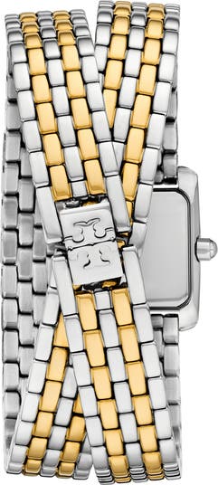 The Mini Eleanor Two-Tone Double Bracelet Watch, 17mm x 19mm