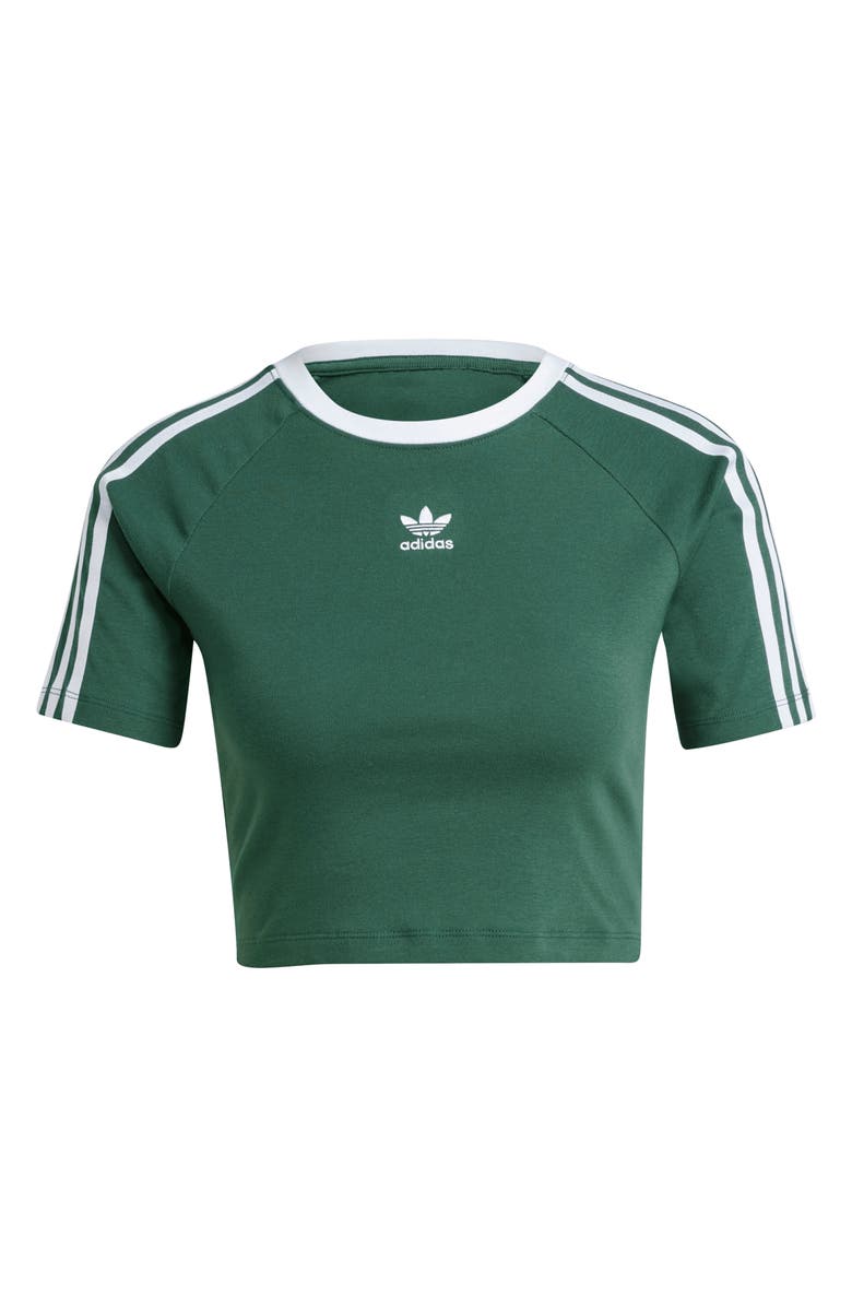adidas Adicolor 3-Stripes Crop T-Shirt, Alternate, color, 