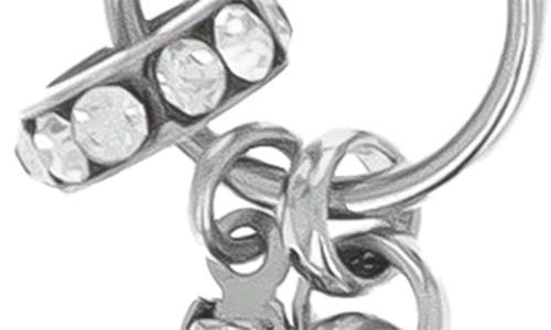 Justine Clenquet Set Of 2 Crystal Hair Clips In Silver