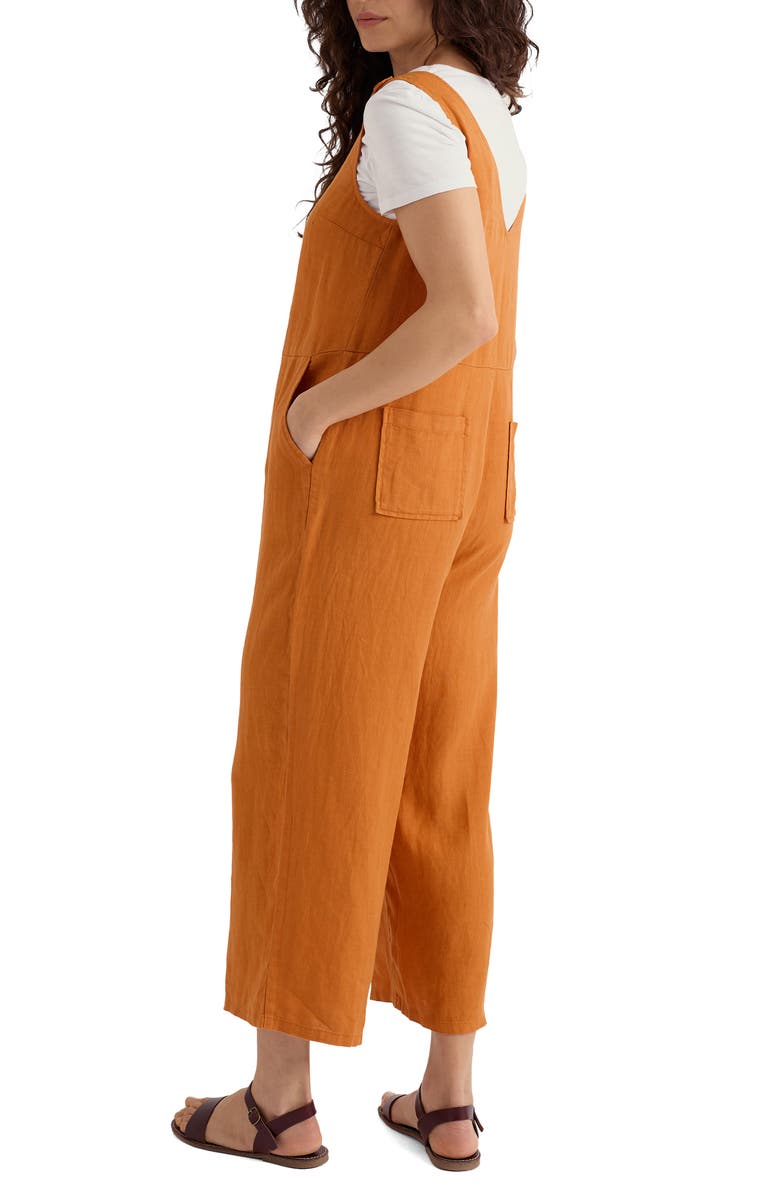 Seasalt Cornwall Salt Air Wide Leg Linen Jumpsuit, Alternate, color,