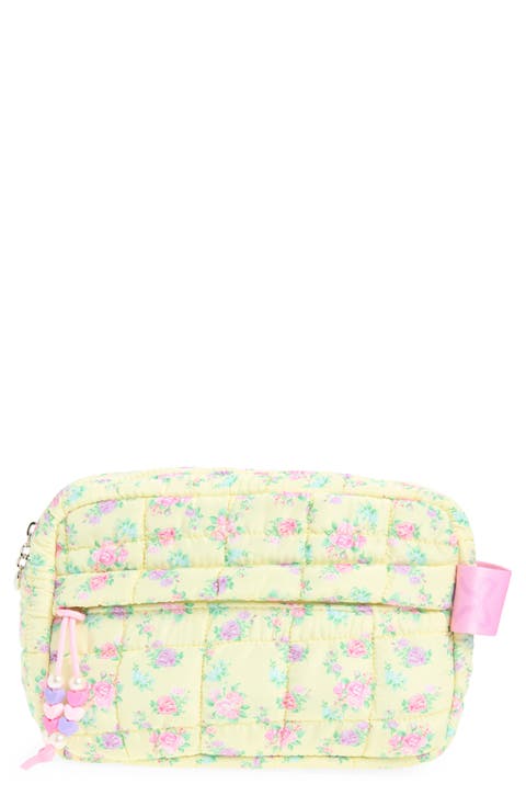 Kids' Floral Print Scrunch Pouch