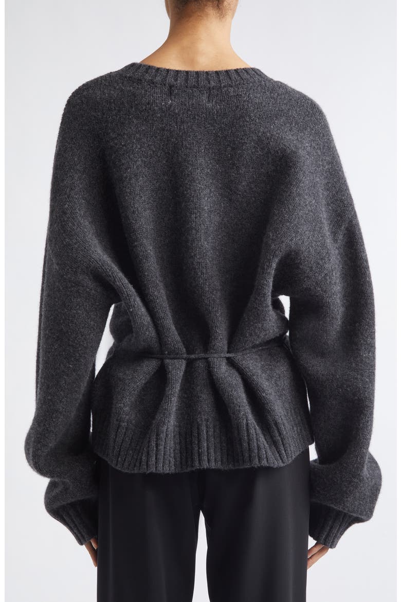 Wool Crewneck Sweater, Alternate, color, DARK CHARCOAL MELANGE