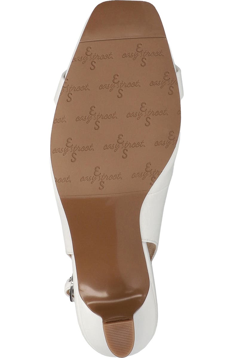 EASY STREET Sway Buckle Slingback Pump, Alternate, color, White