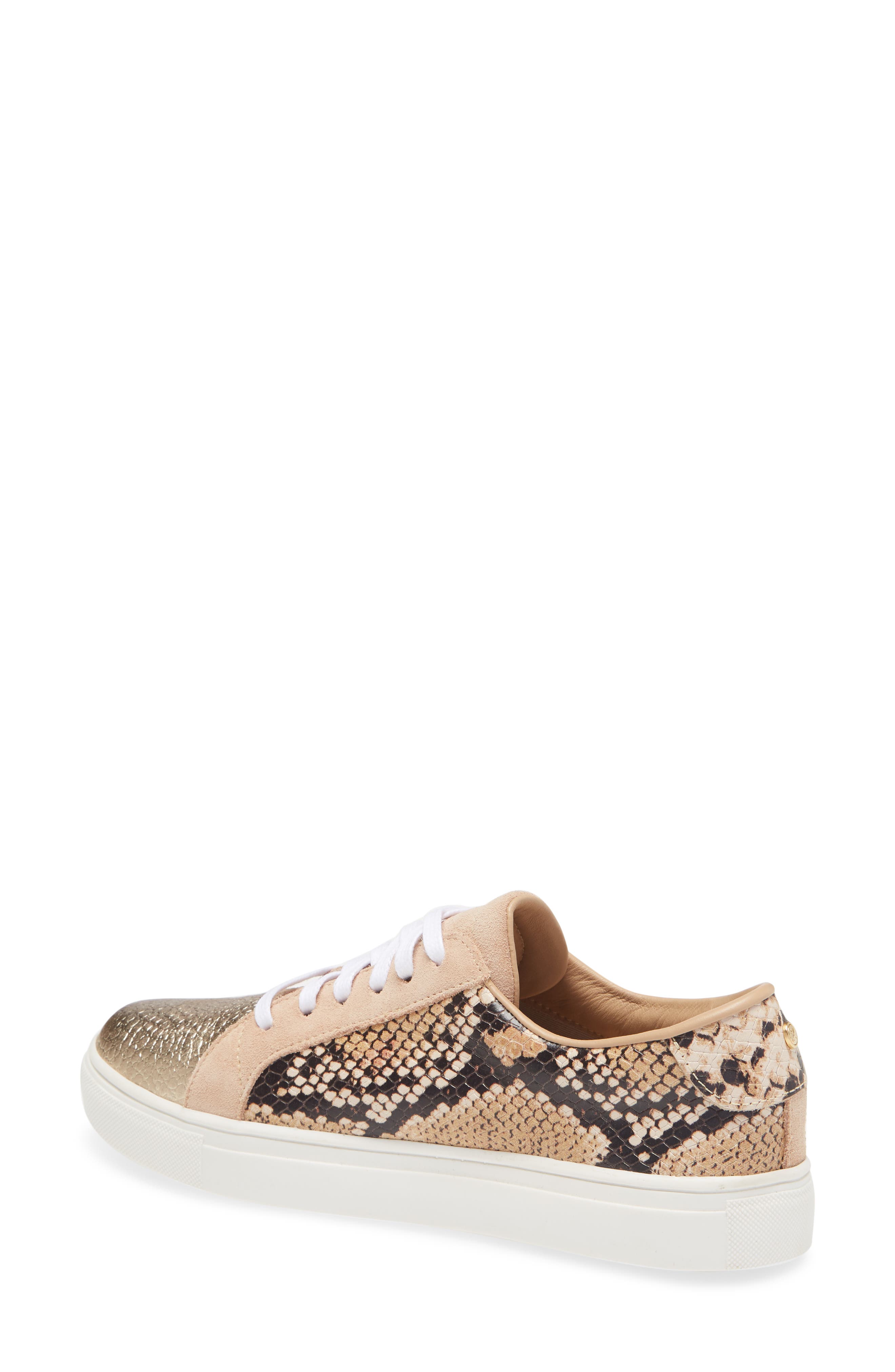 Kaanas London Snake Embossed Sneaker, Alternate, color, 