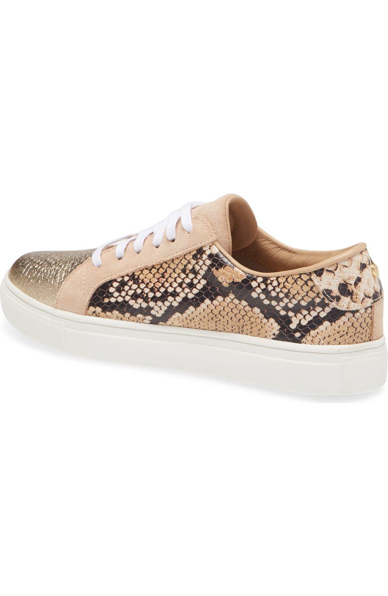 Kaanas London Snake Embossed Sneaker, Alternate, color,