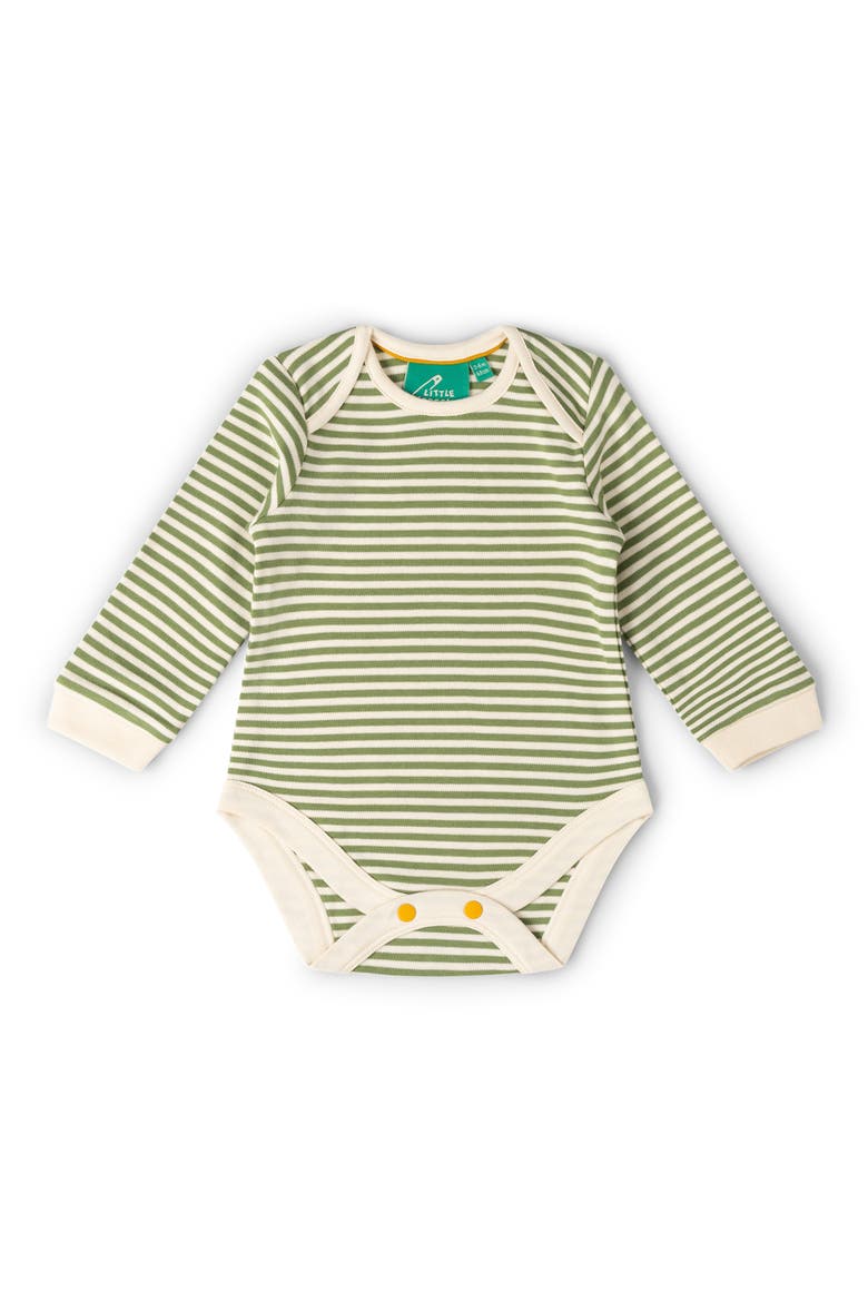 2-Pack Organic Cotton Bodysuits, Alternate, color, GREEN