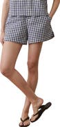 Marine Layer Gingham Cotton Poplin Boxer Shorts