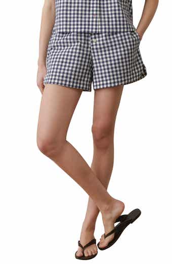 Gingham Cotton Poplin Boxer Shorts