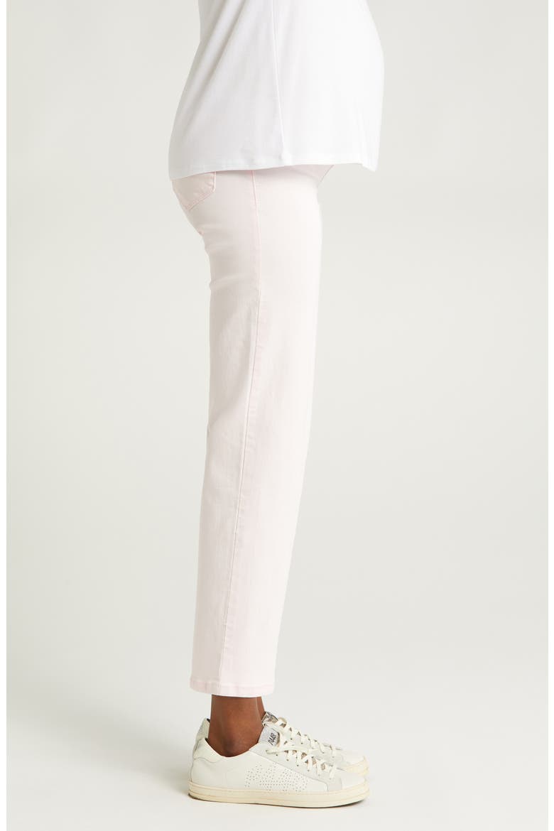 Over the Bump Ankle Straight Leg Maternity Jeans, Alternate, color, BLUSH
