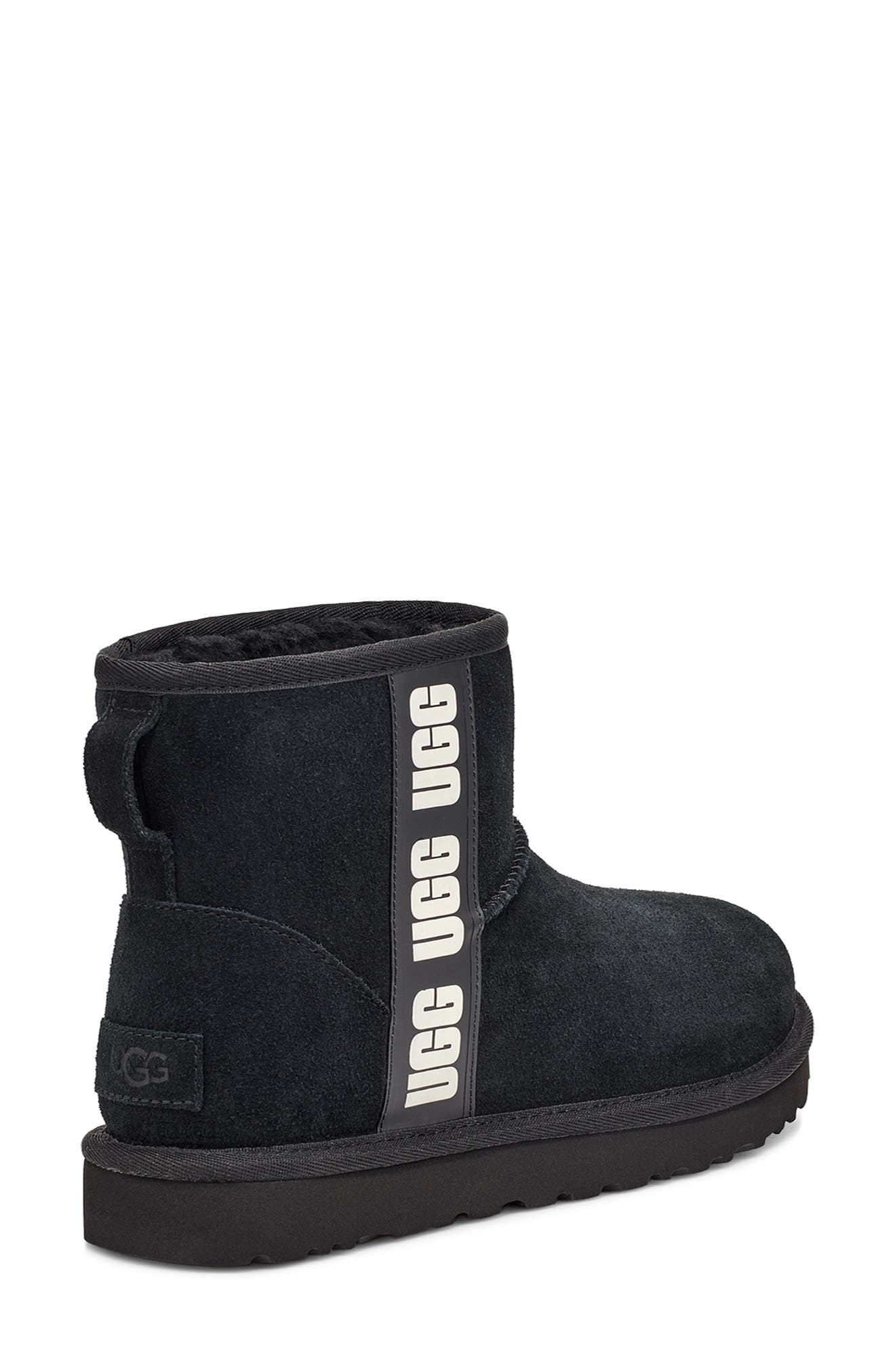 UGG<sup>®</sup> Classic Mini Side Logo Bootie, Alternate, color, 