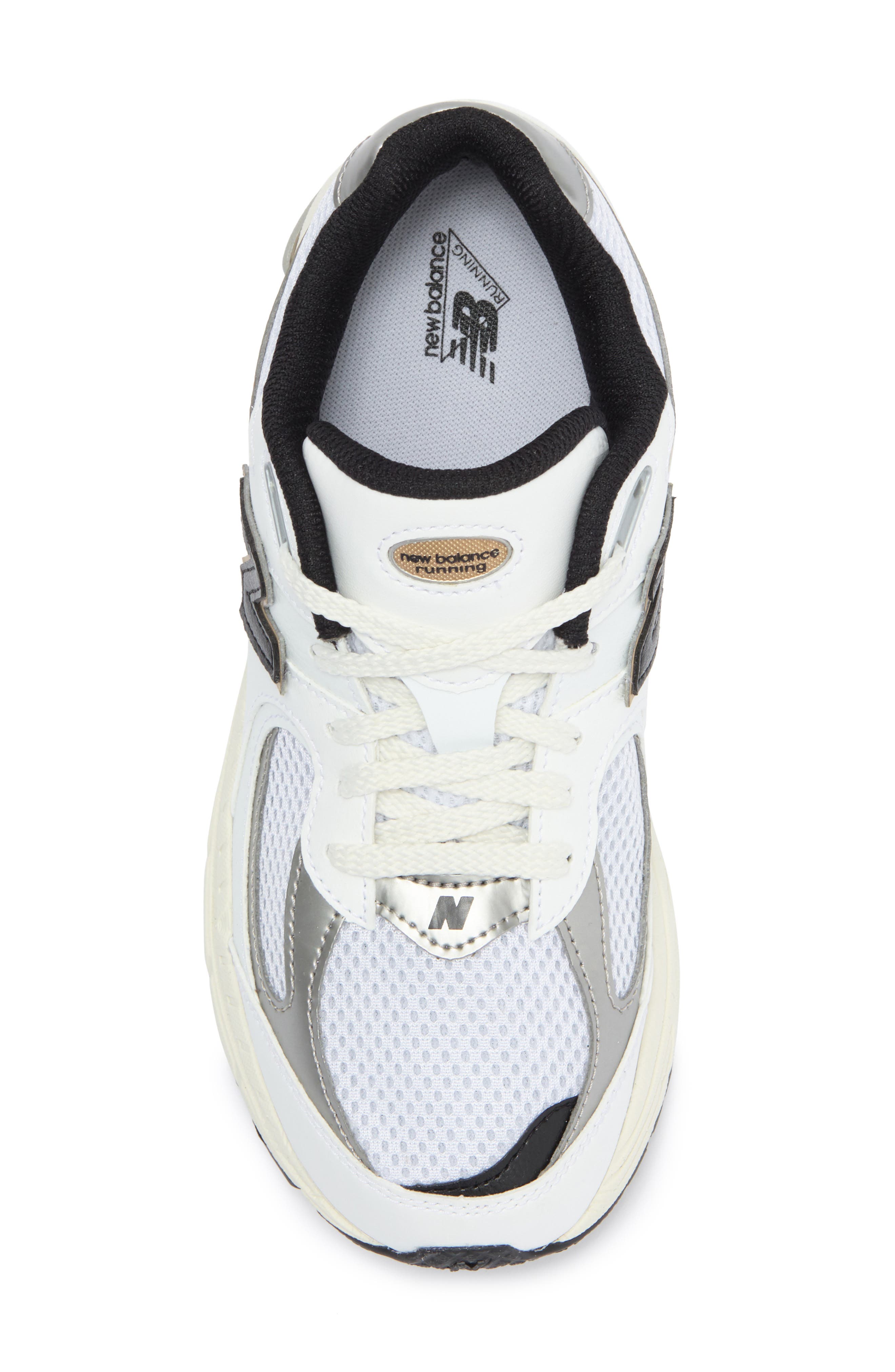 New Balance Kids' 2002R Sneaker, Alternate, color, White/ Black