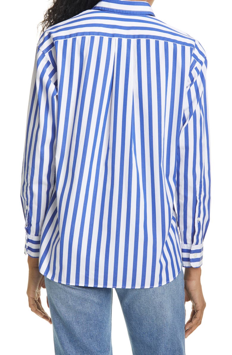 Polo Ralph Lauren Stripe Cotton Button-Up Shirt, Alternate, color, 