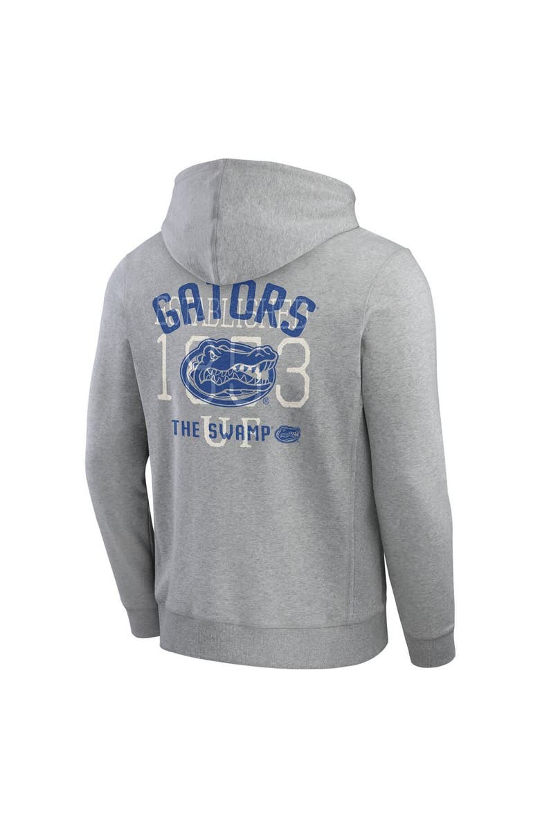 Darius Rucker Collection by Fanatics Men's Darius Rucker Collection by Fanatics  Heather Gray Florida Gators Vintage Stripe Full-Zip Hoodie, Alternate, color, Heather Gray