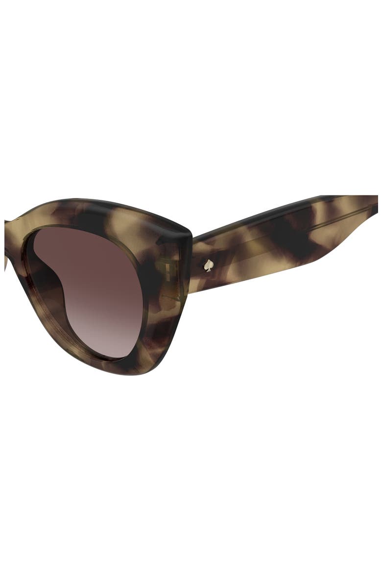 dominica 49mm gradient rectangular sunglasses, Alternate, color, HAVANA/ PINK DS
