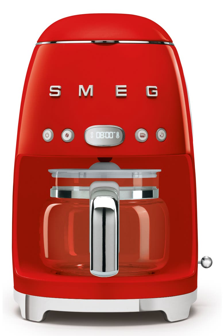 '50s Retro Style 10-Cup Drip Coffeemaker, Main, color, RED