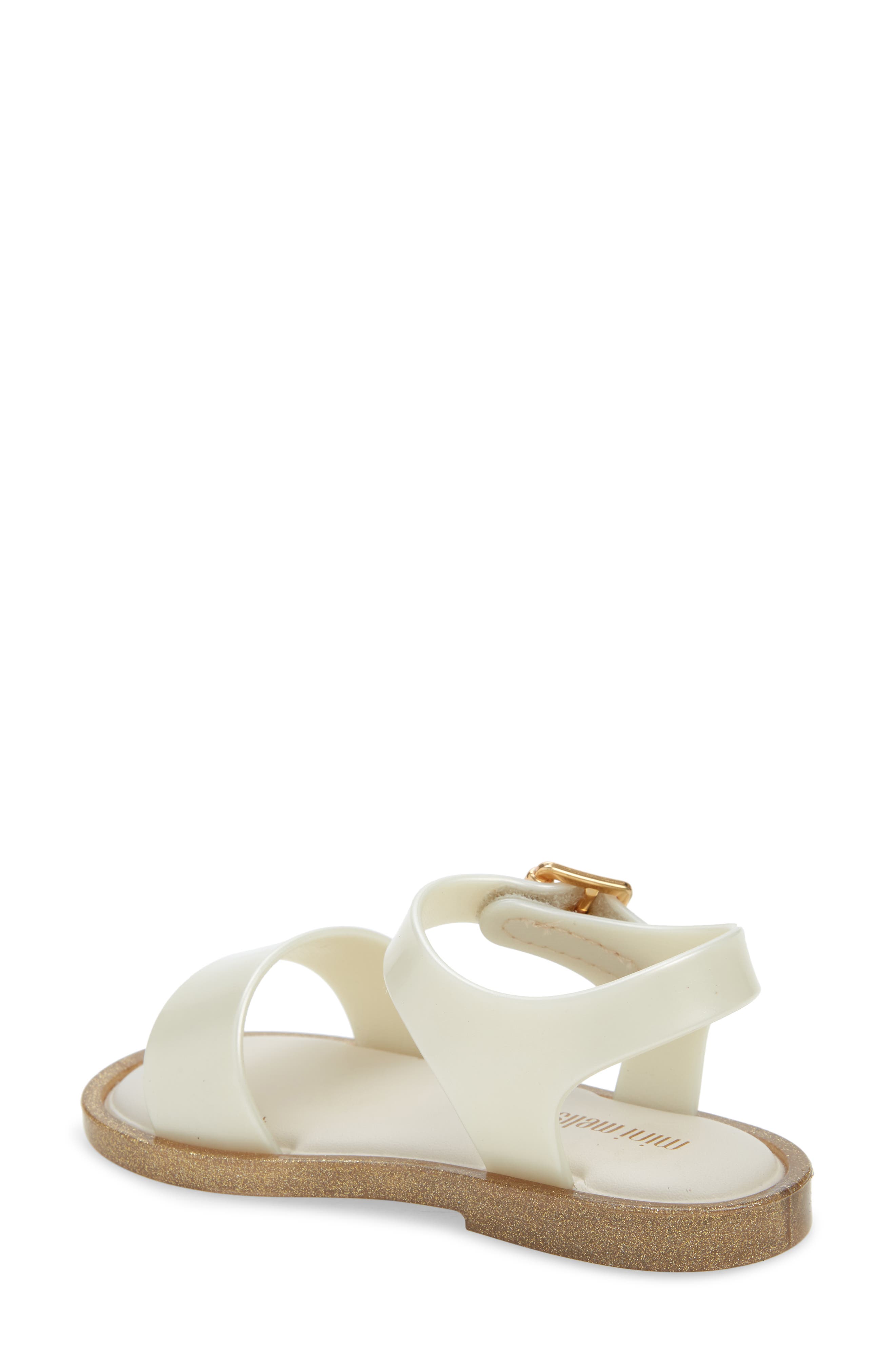 Mar Glitter Jelly Sandal, Alternate, color, WHITE/ WHITE GLITTER