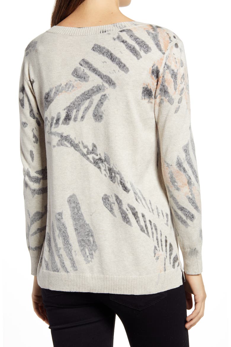 Foothill V-Neck Cotton Sweater, Alternate, color, NEUTRAL MULTI
