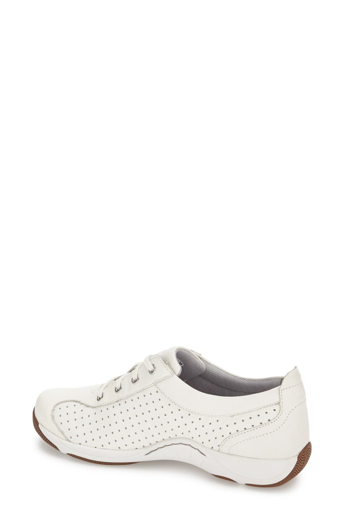 'Hillary' Sneaker, Alternate, color, WHITE LEATHER