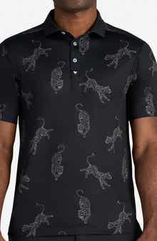 Core Leopard Print Performance Polo