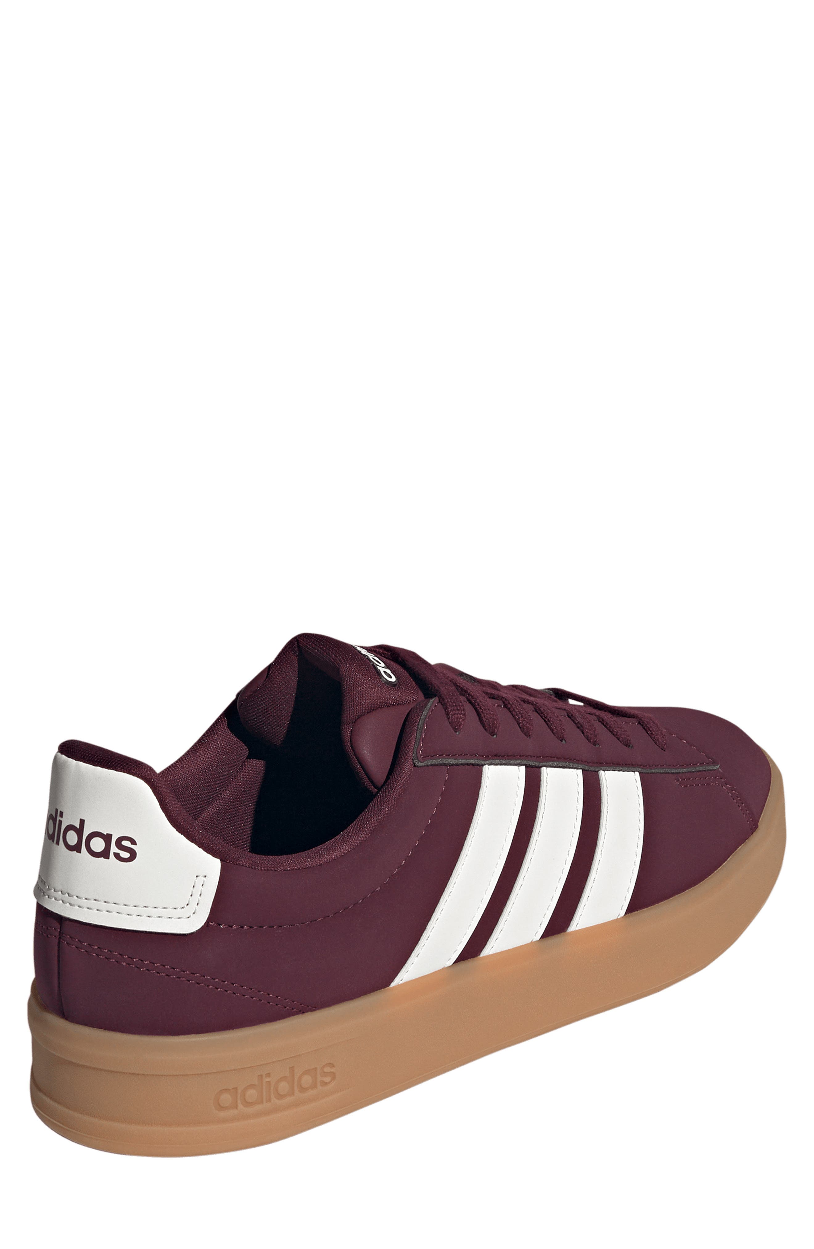 adidas Grand Court 3-0 Sneaker, Alternate, color, Maroon/ Off White/ Gum 3