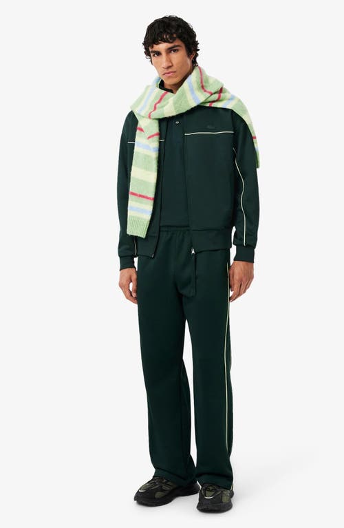 Lacoste Classic Fit Landscape Crocodile Cotton Piqué Polo In Green