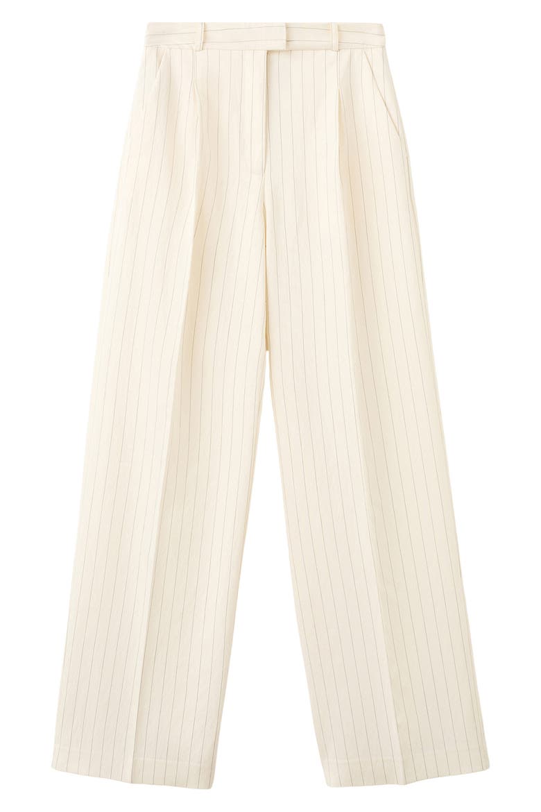 Cadena Pantalon Pinstripe Pants, Alternate, color, OFF WHITE