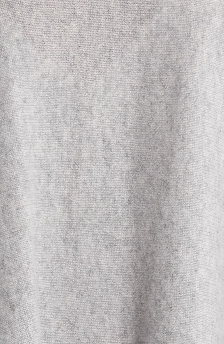 Vince Tipped Cashmere Wrap, Alternate, color, Medium Grey/ Off White