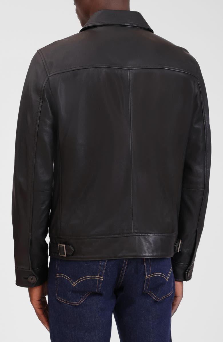 Bagatelle Leather Jacket, Alternate, color, Black