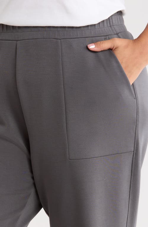 Zella Ultrasoft High Waist Knit Joggers In Gray