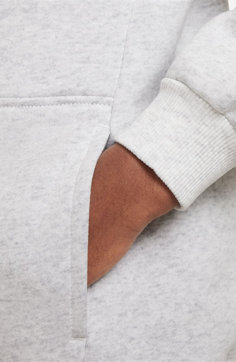 Nike Kids' Club Fleece Hoodie, Alternate, color, Birch Heather/ White