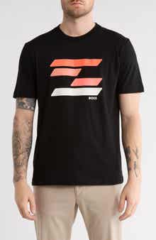 BOSS Logo Cotton Graphic T-Shirt
