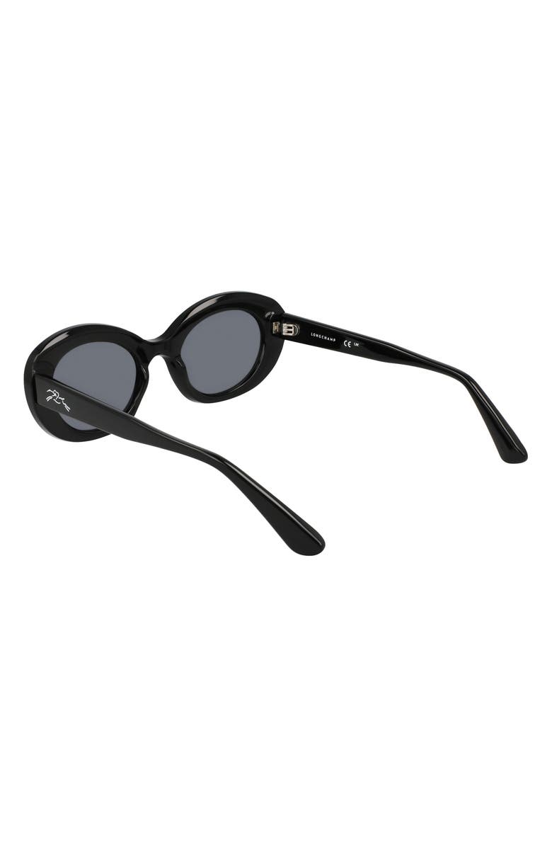 Longchamp Le Pliage 50mm Oval Sunglasses, Alternate, color, 