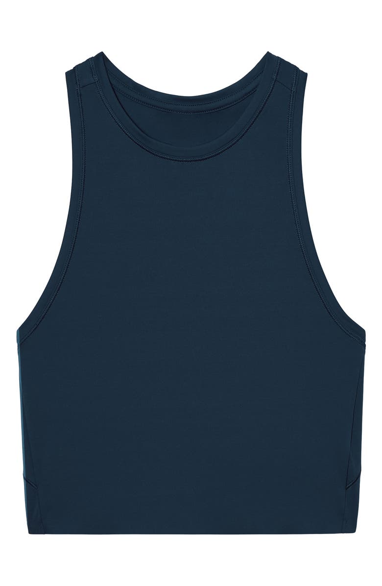 Rhone Serene Fitted Tank, Alternate, color, Blue Orion