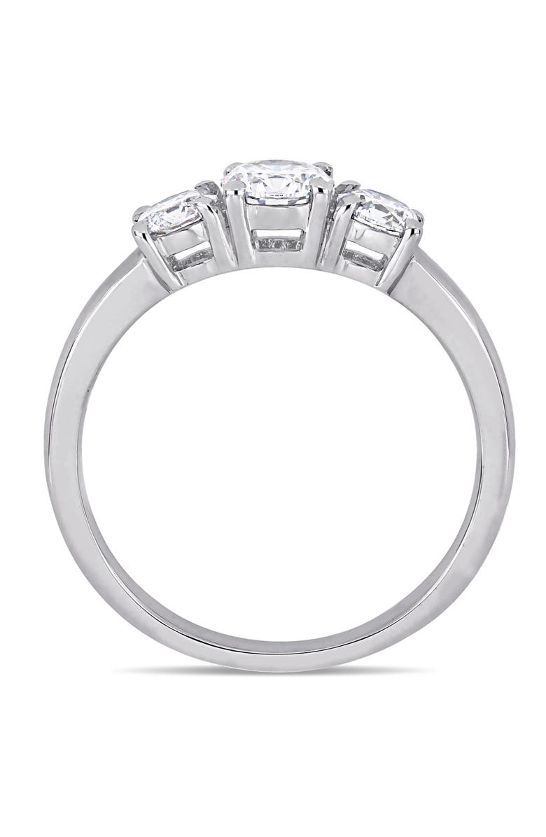 Julianna B. 1 CTW Lab-Grown Diamond 3-Stone Ring 14k, Alternate, color, White Gold