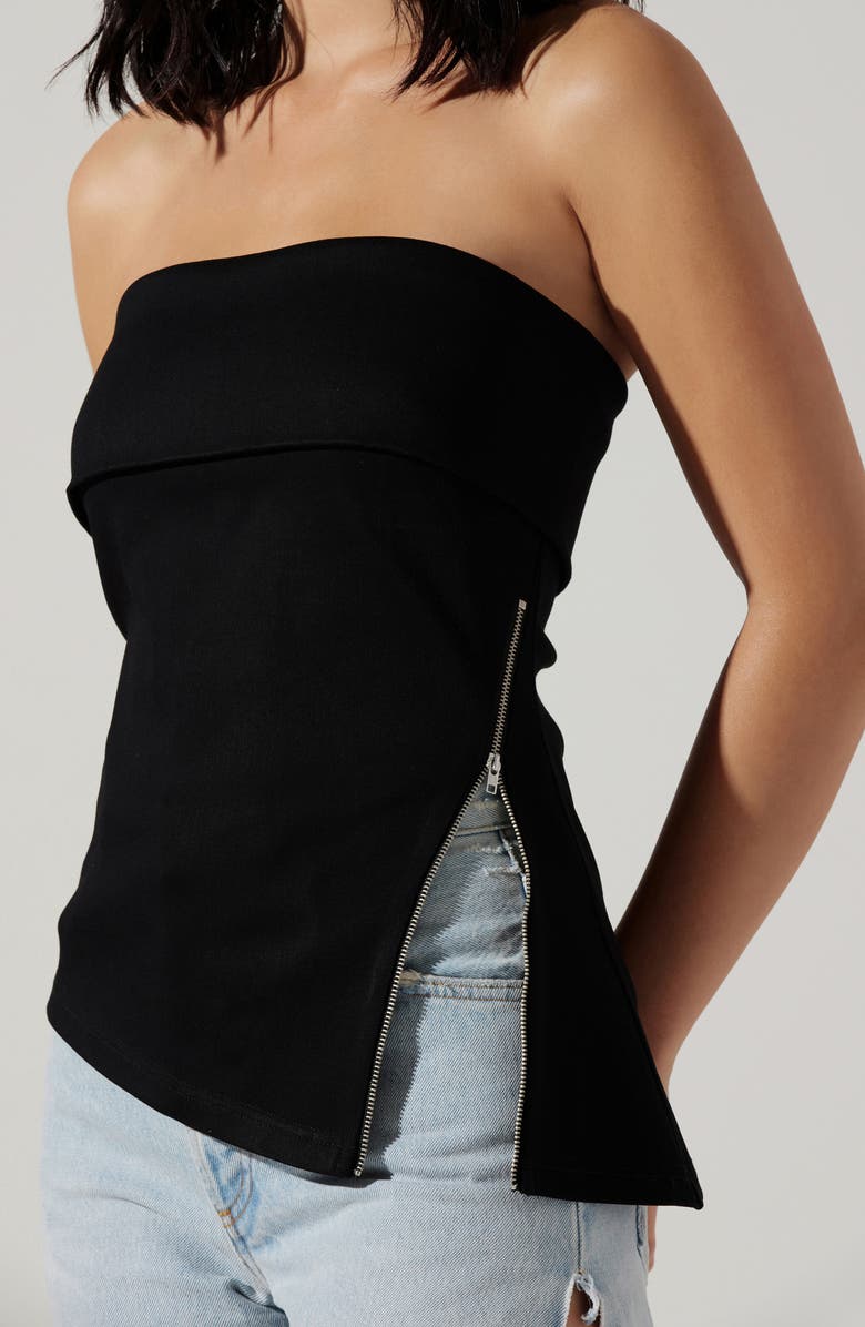 ASTR the Label Jordy Side Zip Strapless Top, Alternate, color, 