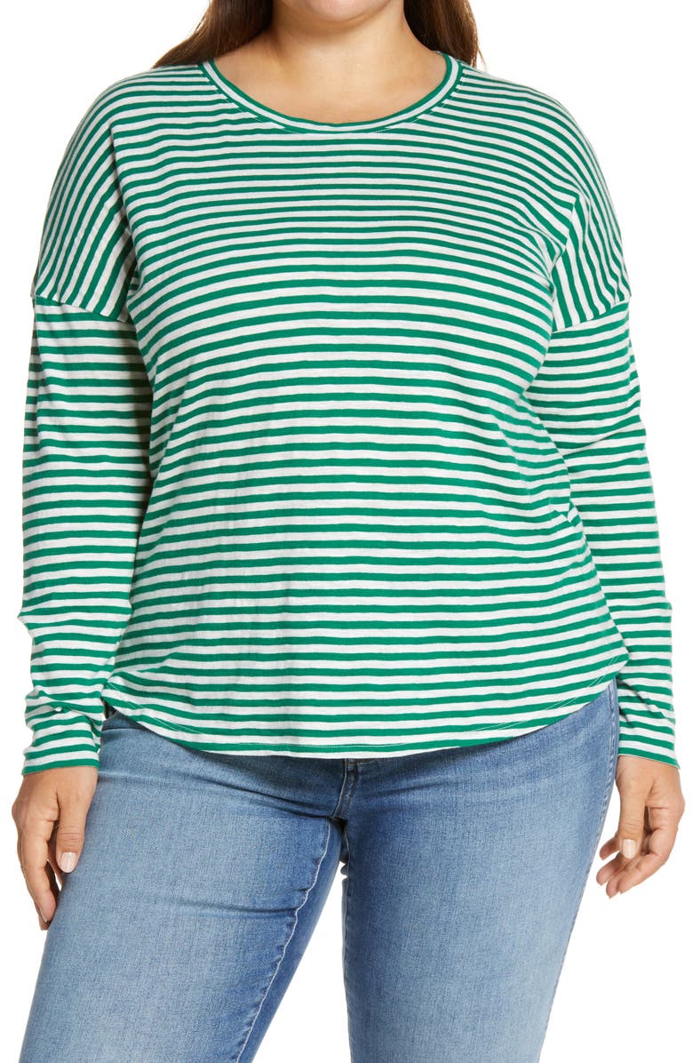 Caslon<sup>®</sup> Scoop Neck Organic Cotton T-Shirt, Main, color,