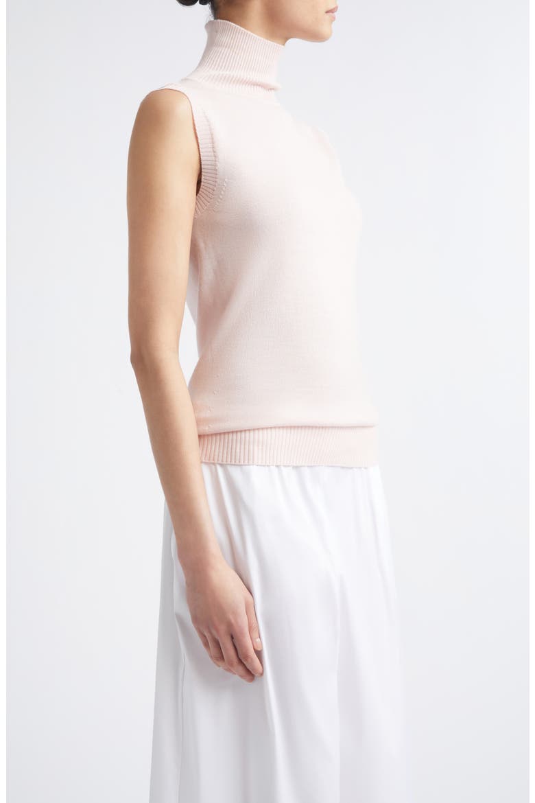 Eschimo Sleeveless Wool Turtleneck Sweater, Alternate, color, PINK