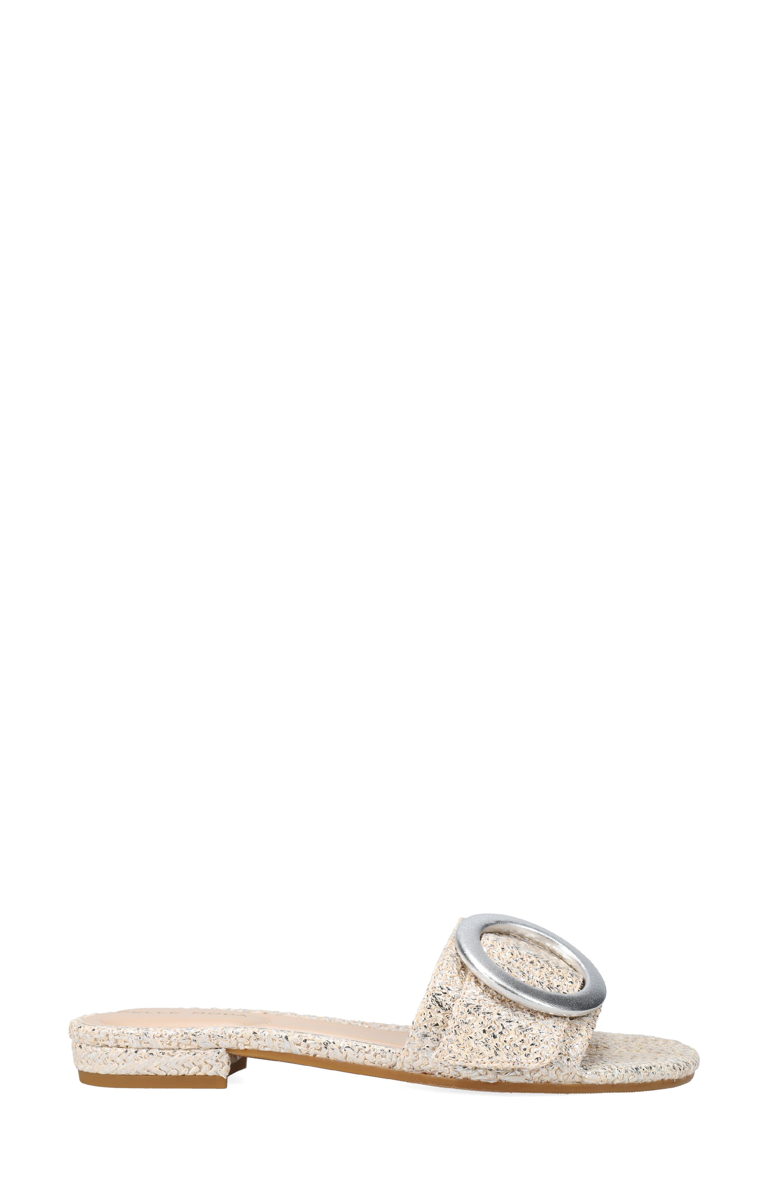 Pelle Moda Bianka Slide Sandal, Alternate, color, Silver