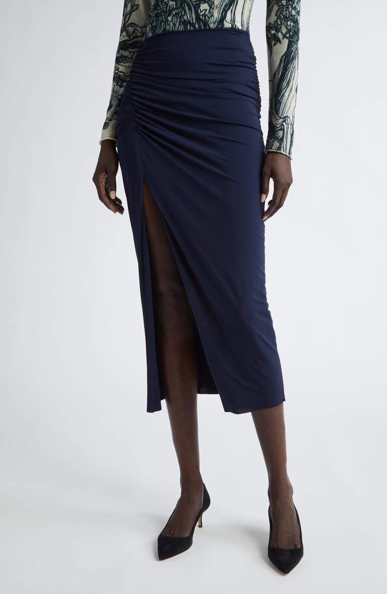 Jason Wu Collection Ruched Jersey Pencil Skirt, Main, color,