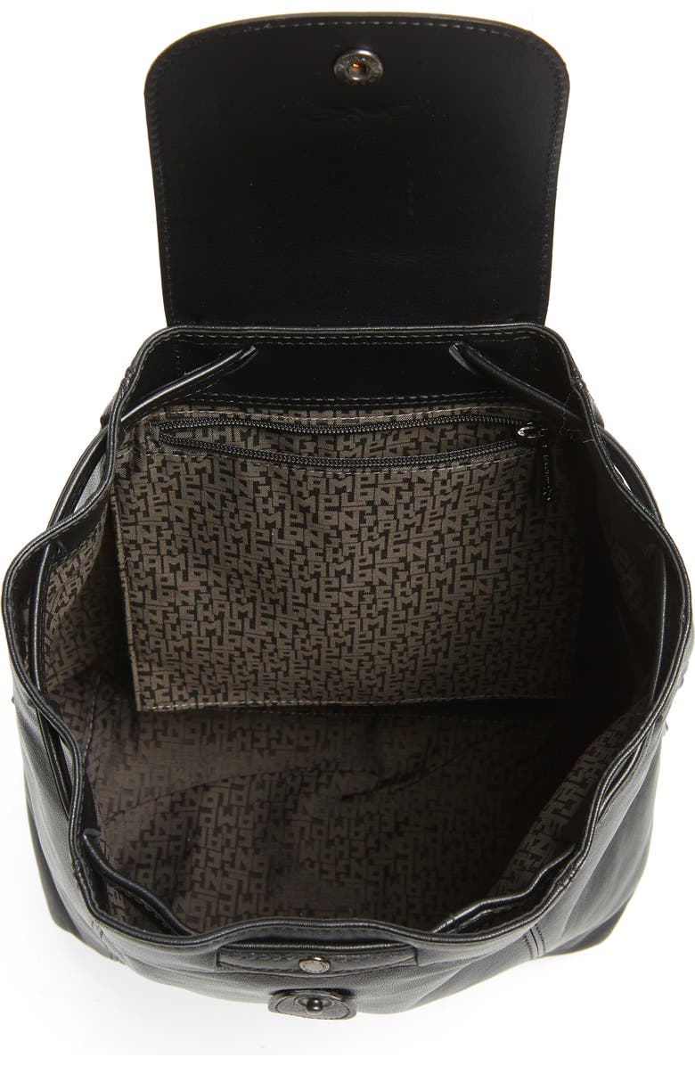 Longchamp Le Pliage Leather Backpack, Alternate, color,