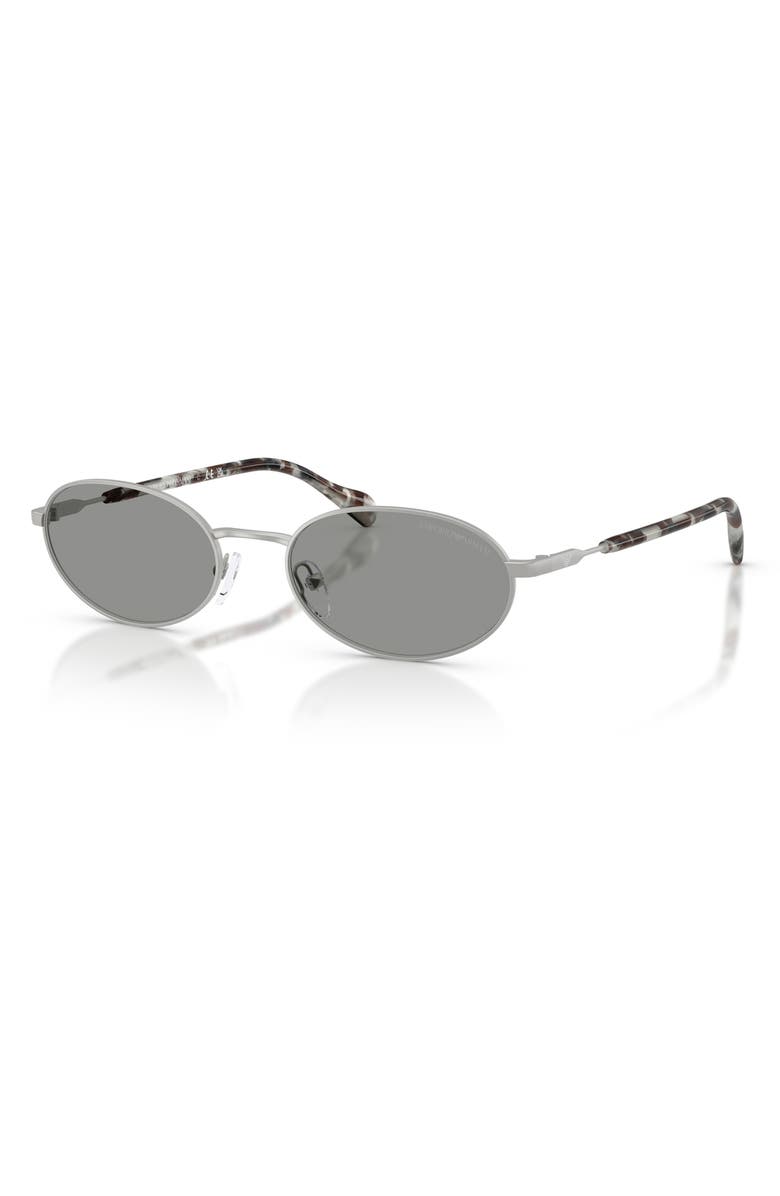 Emporio Armani 54mm Oval Sunglasses, Alternate, color,