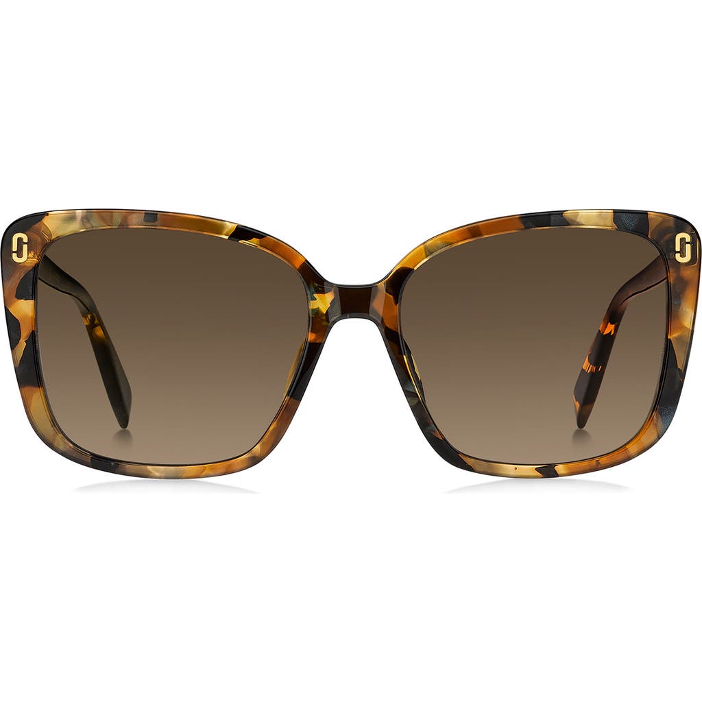 Marc Jacobs 56mm Gradient Butterfly Sunglasses In Brown