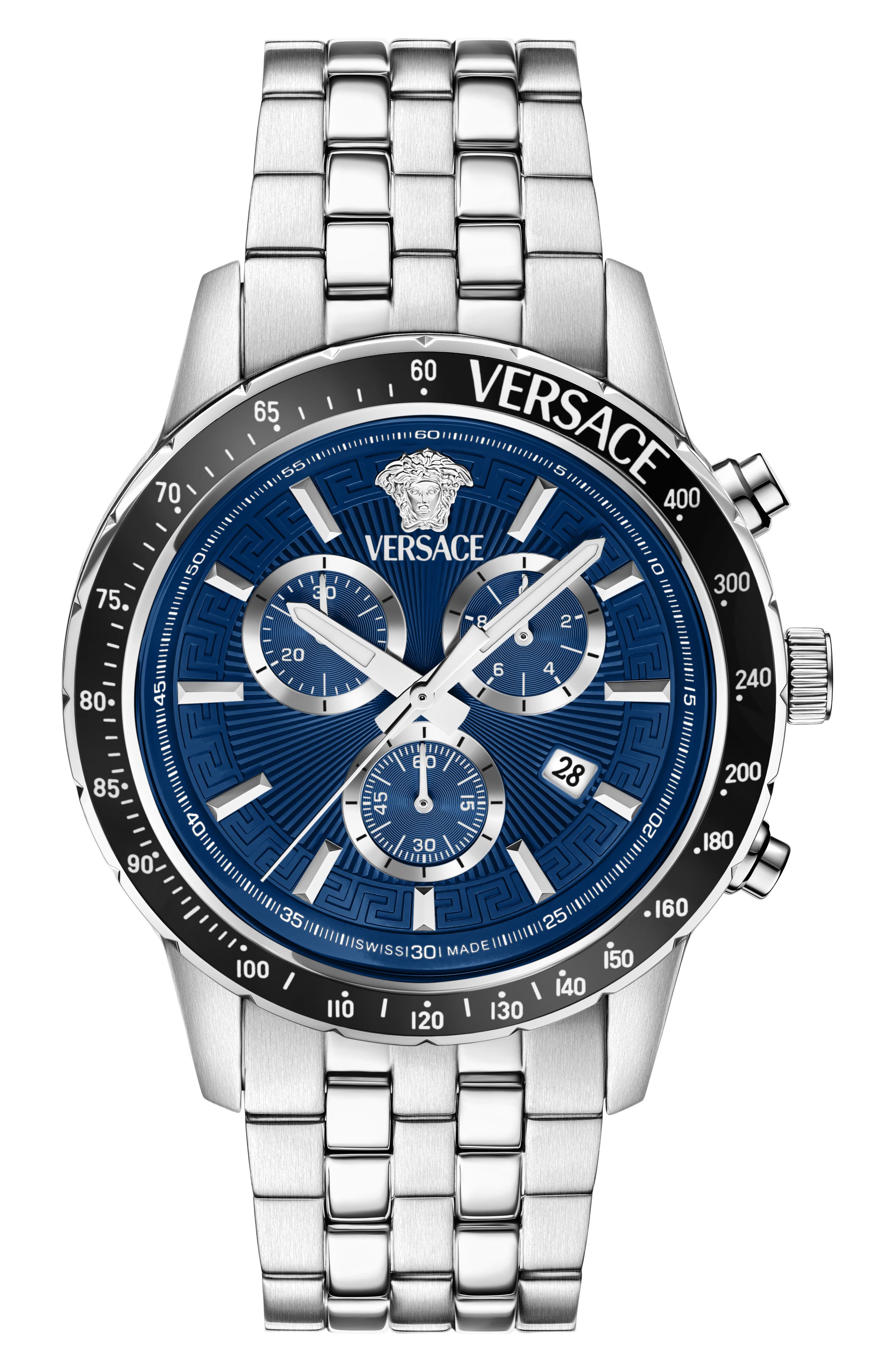 Versace Sport Chronograph Bracelet Watch, 44mm