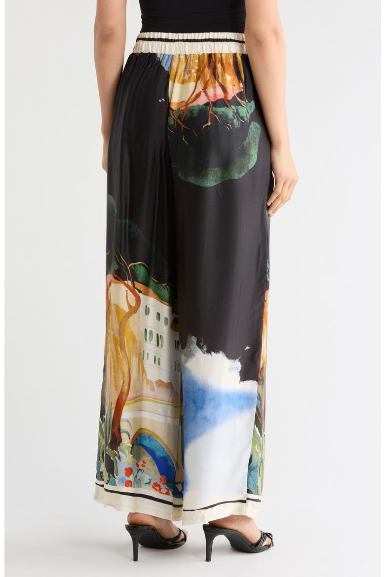 Print Wide Leg Pants, Alternate, color, BLACK PLACED PRINT